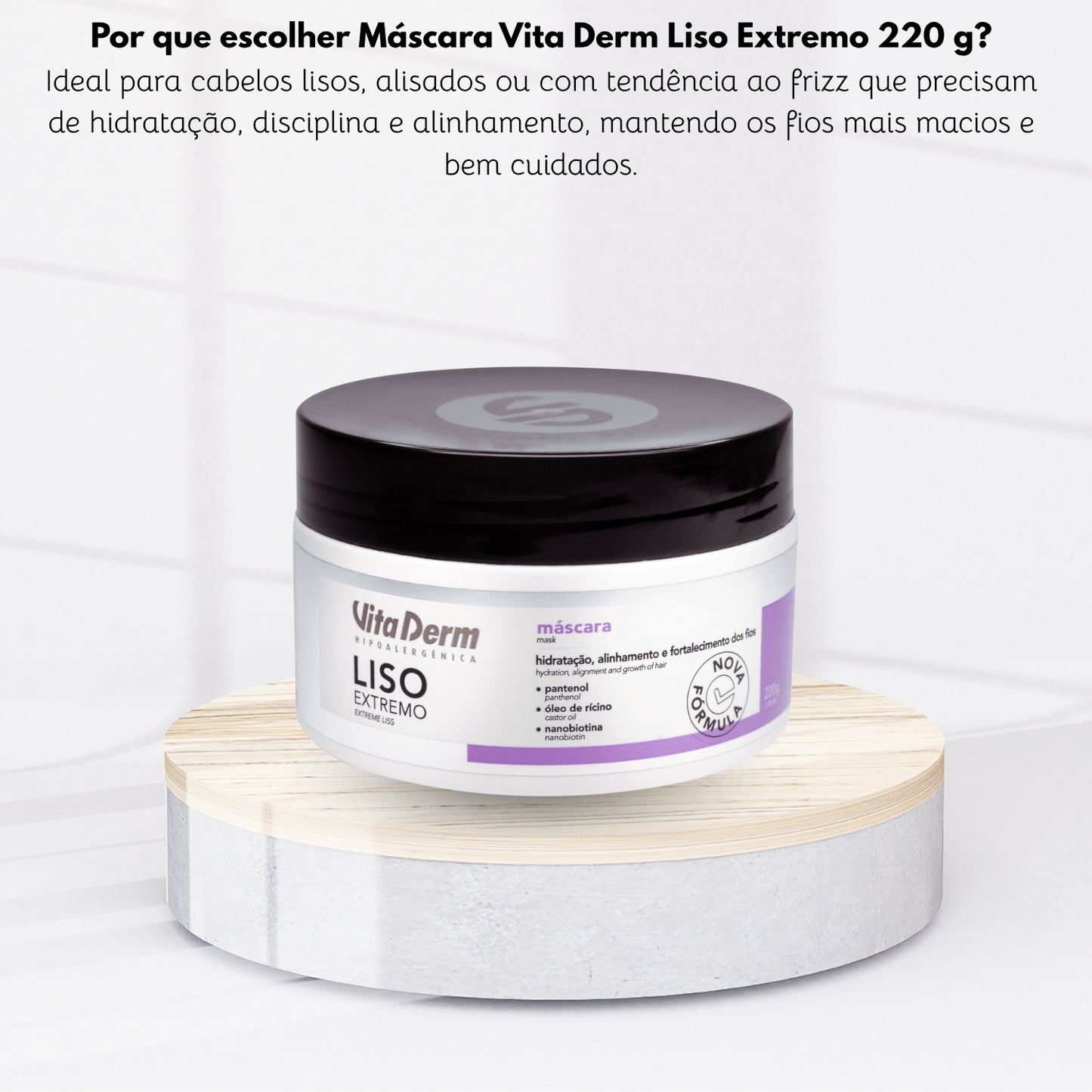 Máscara Vita Derm Liso Extremo 220 g