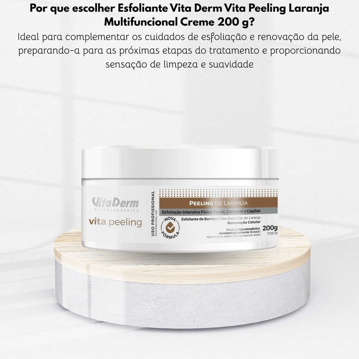 Esfoliante Vita Derm Vita Peeling Laranja Multifuncional Creme 200 g
