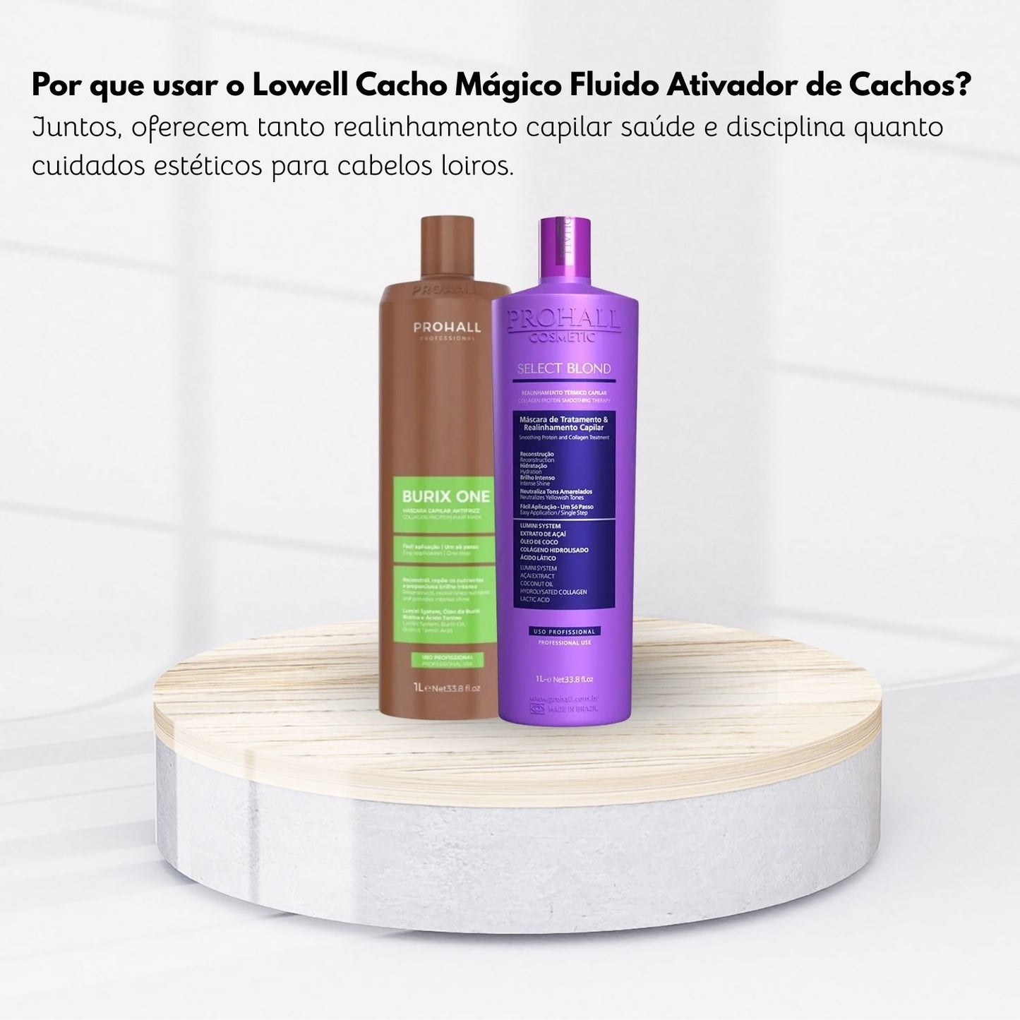 Kit Prohall Burix One Vegana + Select Blond 2 x 1 Litro