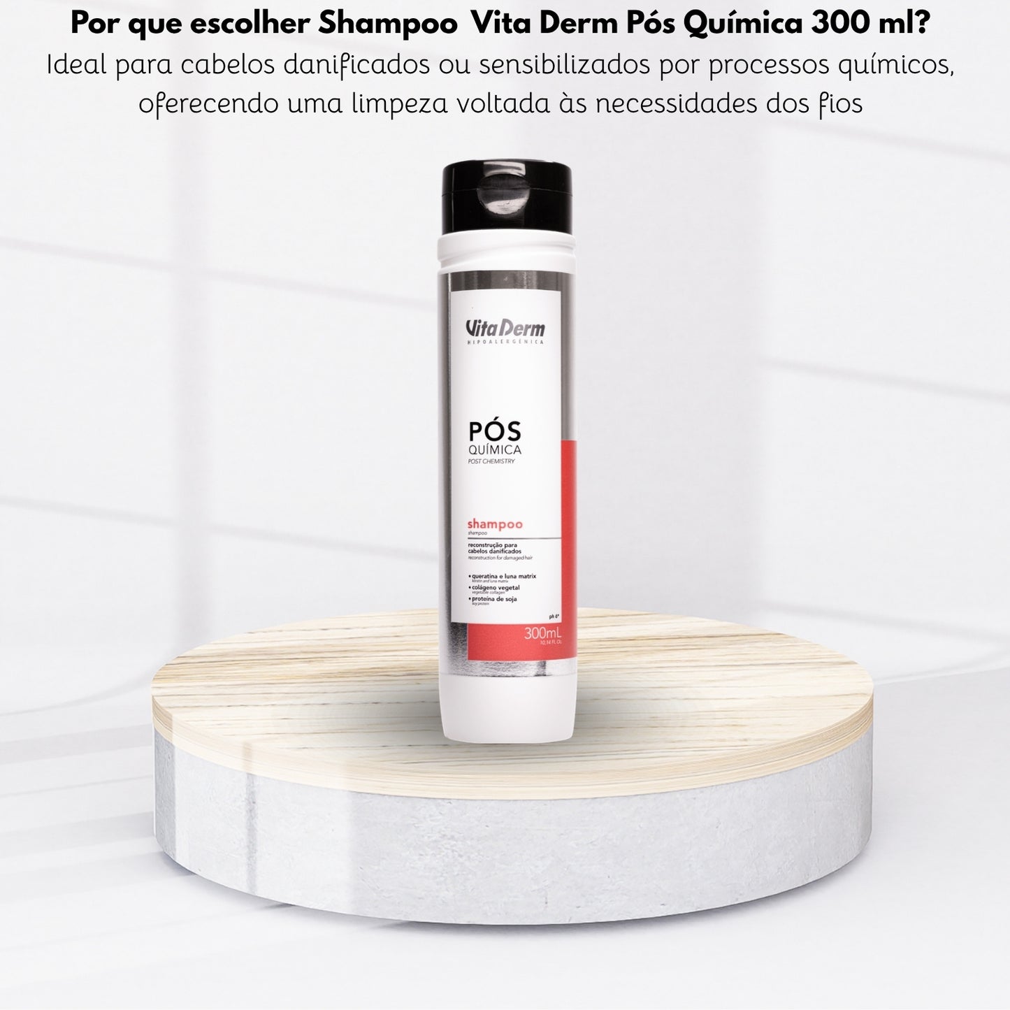 Shampoo Vita Derm Pós Química 300 ml