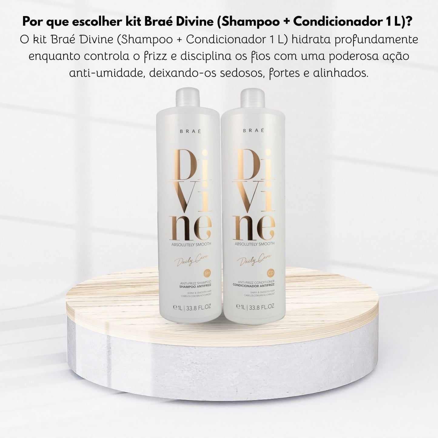 Kit Braé Divine Shampoo + Condicionador 1 Litro