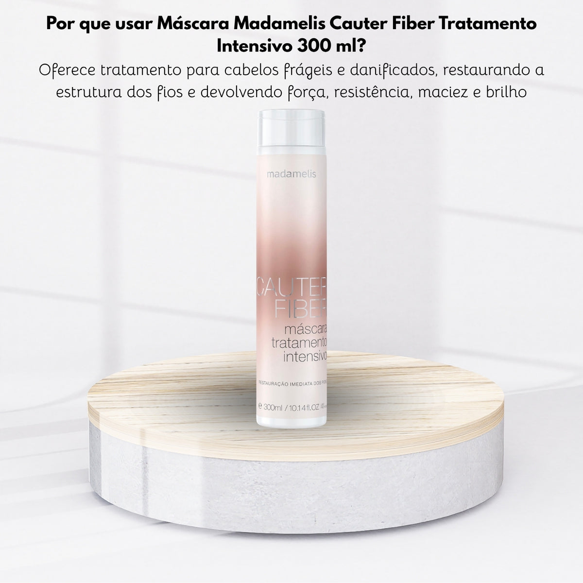 Máscara Madamelis Cauter Fiber Tratamento Intensivo 300 ml