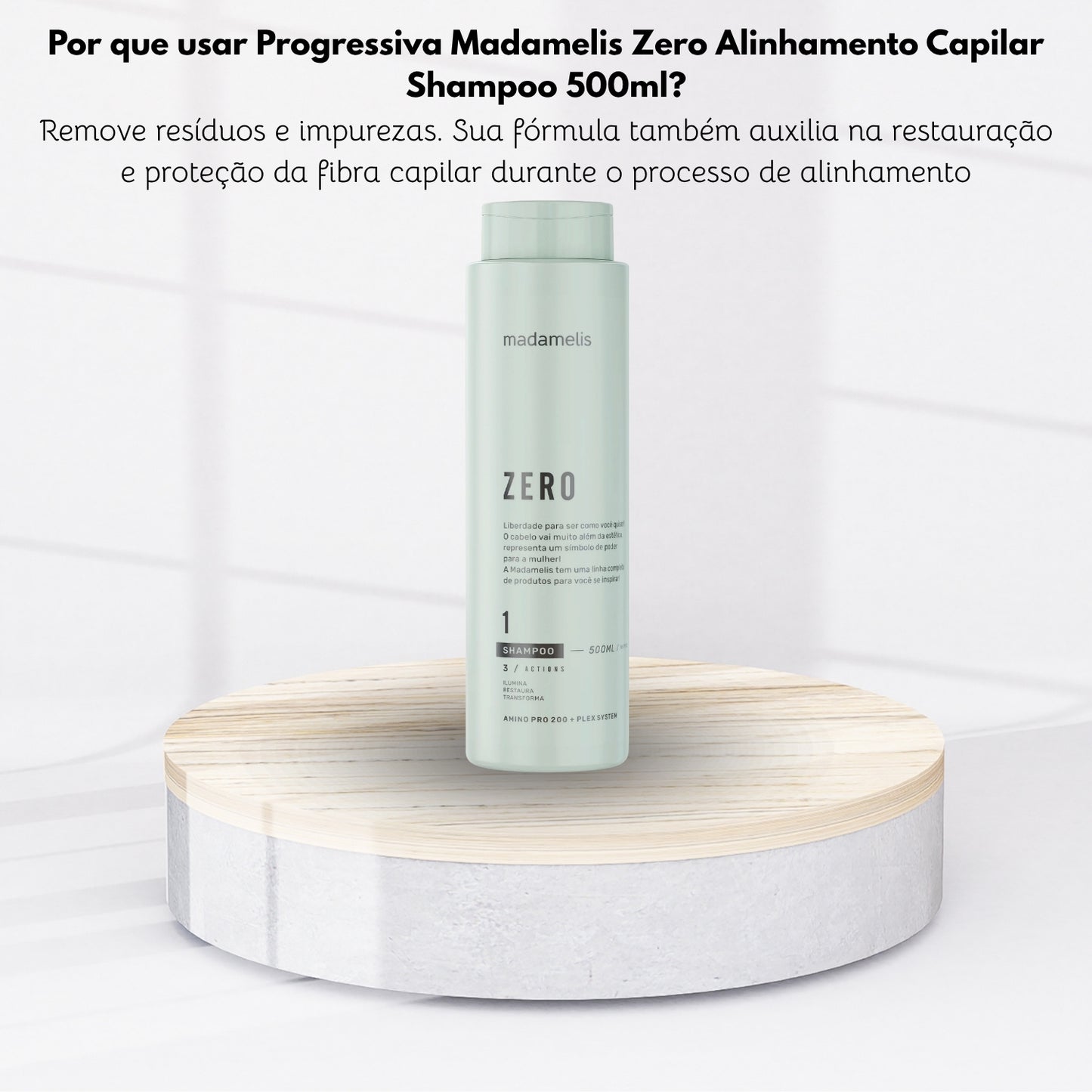 Shampoo Antirresíduo Madamelis Zero 500 ml