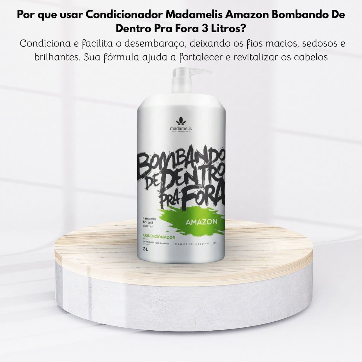 Condicionador Madamelis Amazon Bombando De Dentro Pra Fora 3 Litros