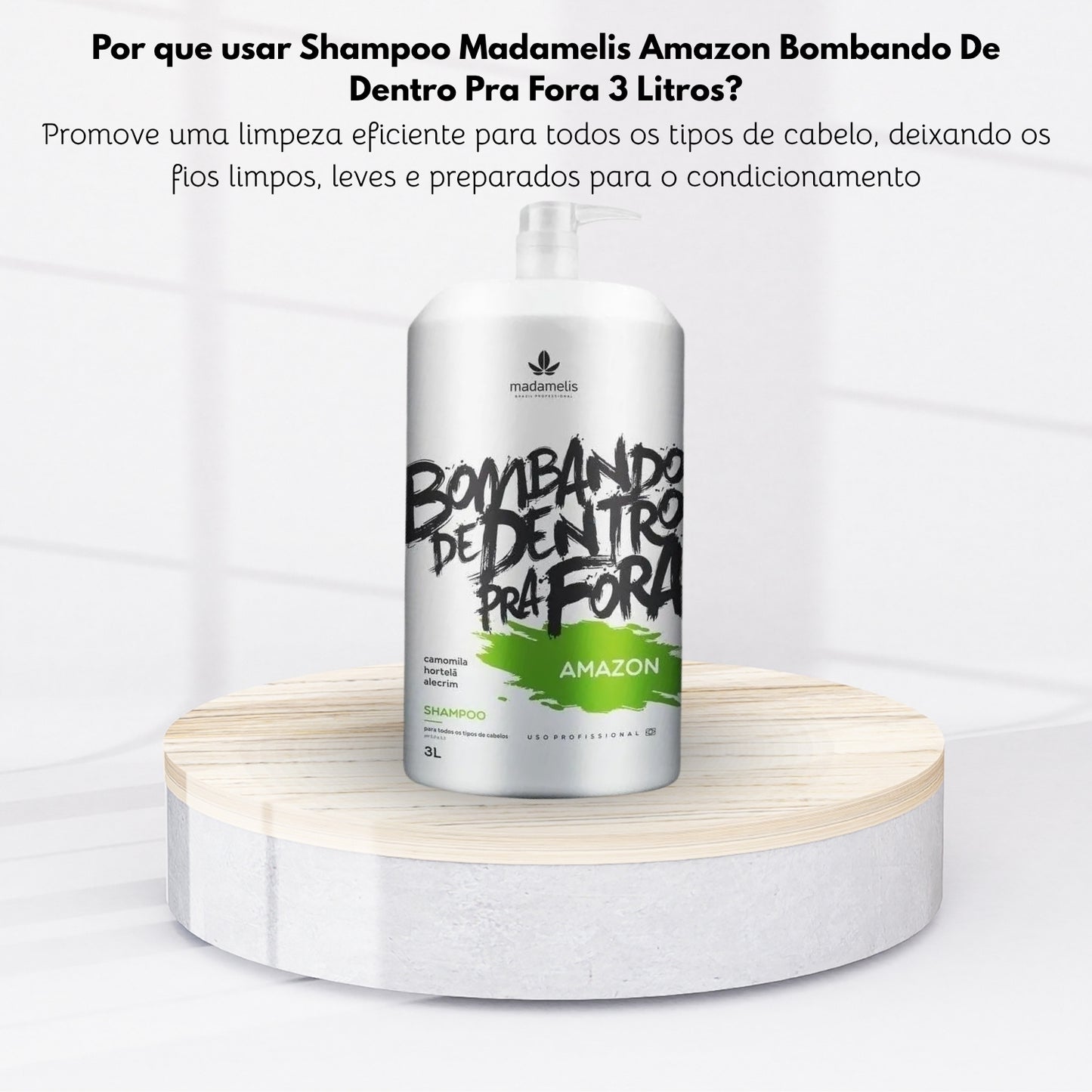 Shampoo Madamelis Amazon Bombando De Dentro Pra Fora 3 Litros