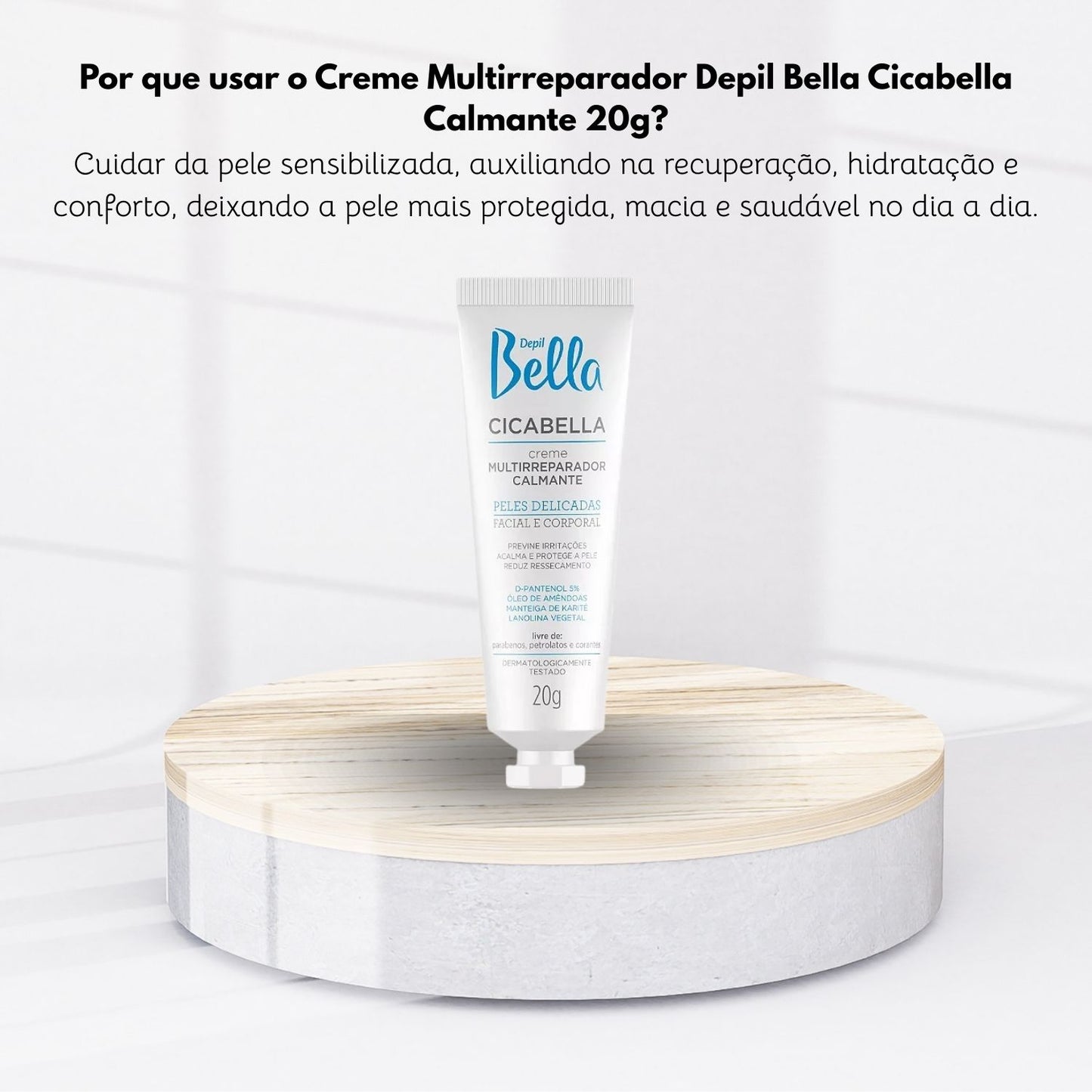 Depil Bella Creme Multirreparador Calmante Cicabella 20 g