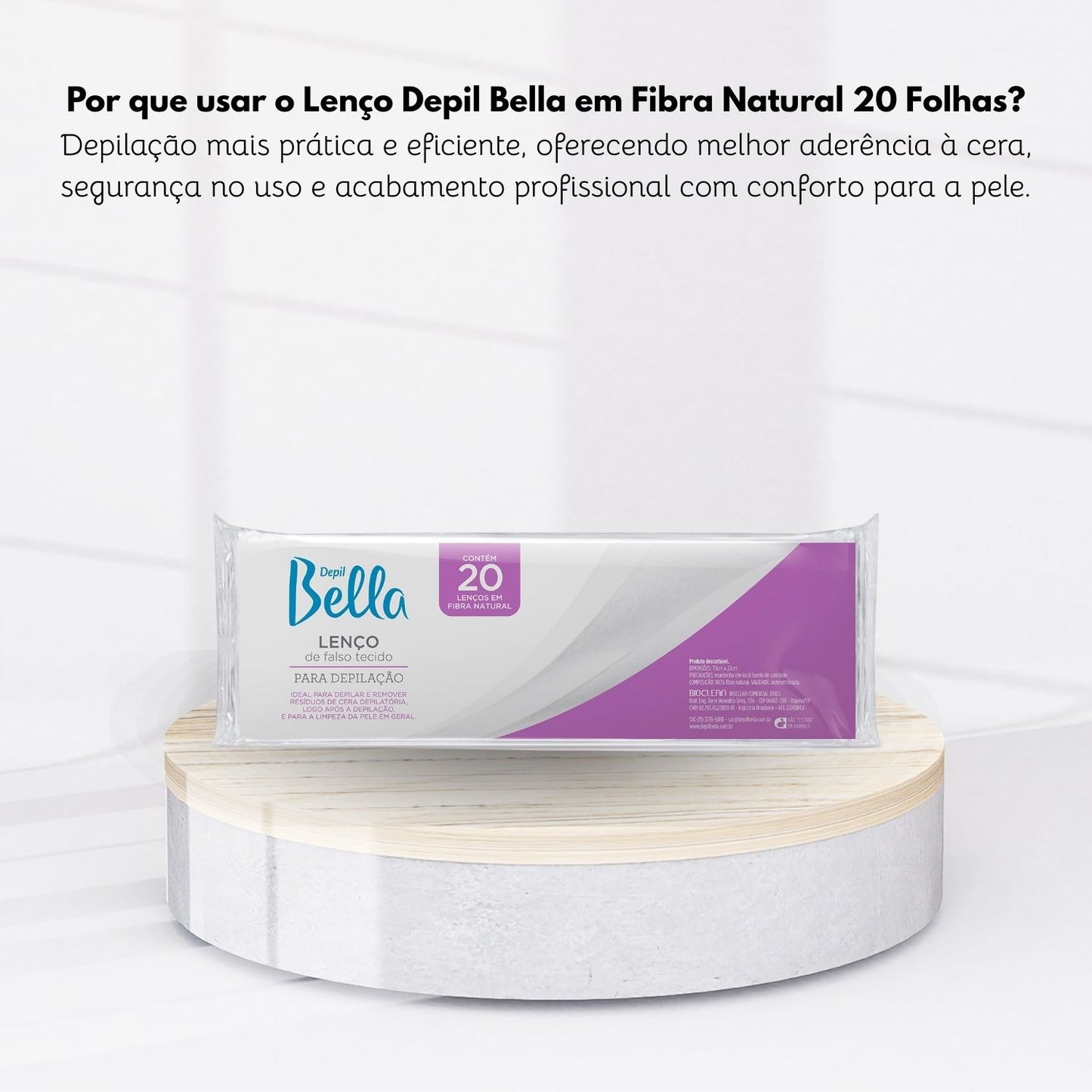Depil Bella Lenços para Depilação 20 Unidades