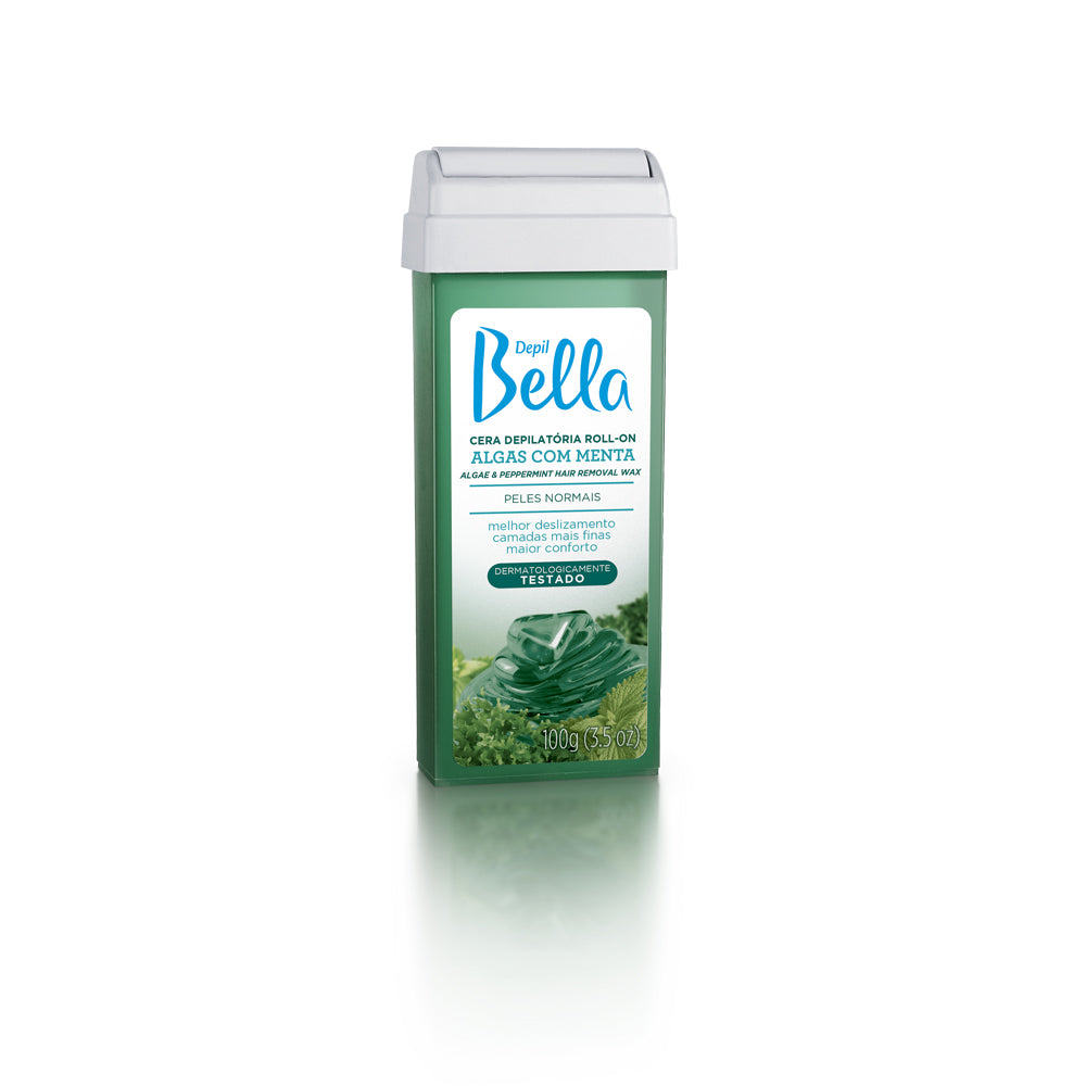 Cera Depilatória Depil Bella Roll-On Algas com Menta 100 g