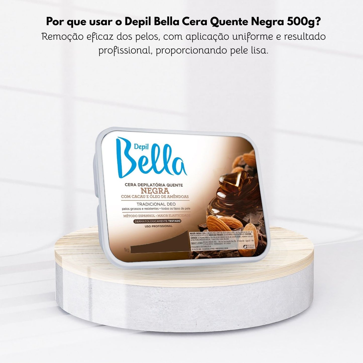 Cera Depilatória Depil Bella Negra 1000 g