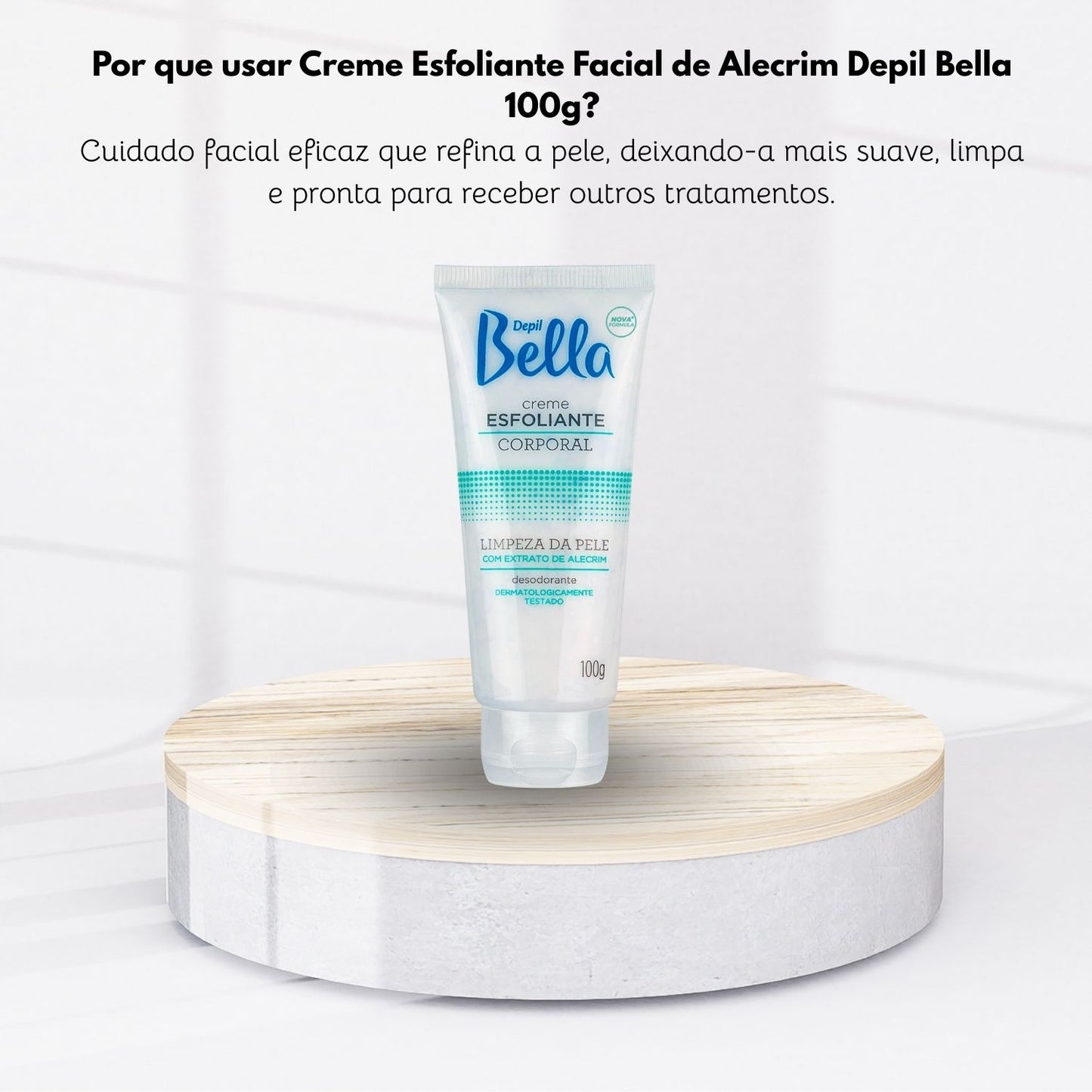 Depil Bella Creme Esfoliante Corporal Extrato De Alecrim 100 g