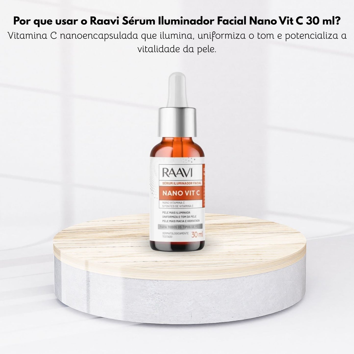 Raavi Sérum Iluminador Facial Nano Vit C 30 ml
