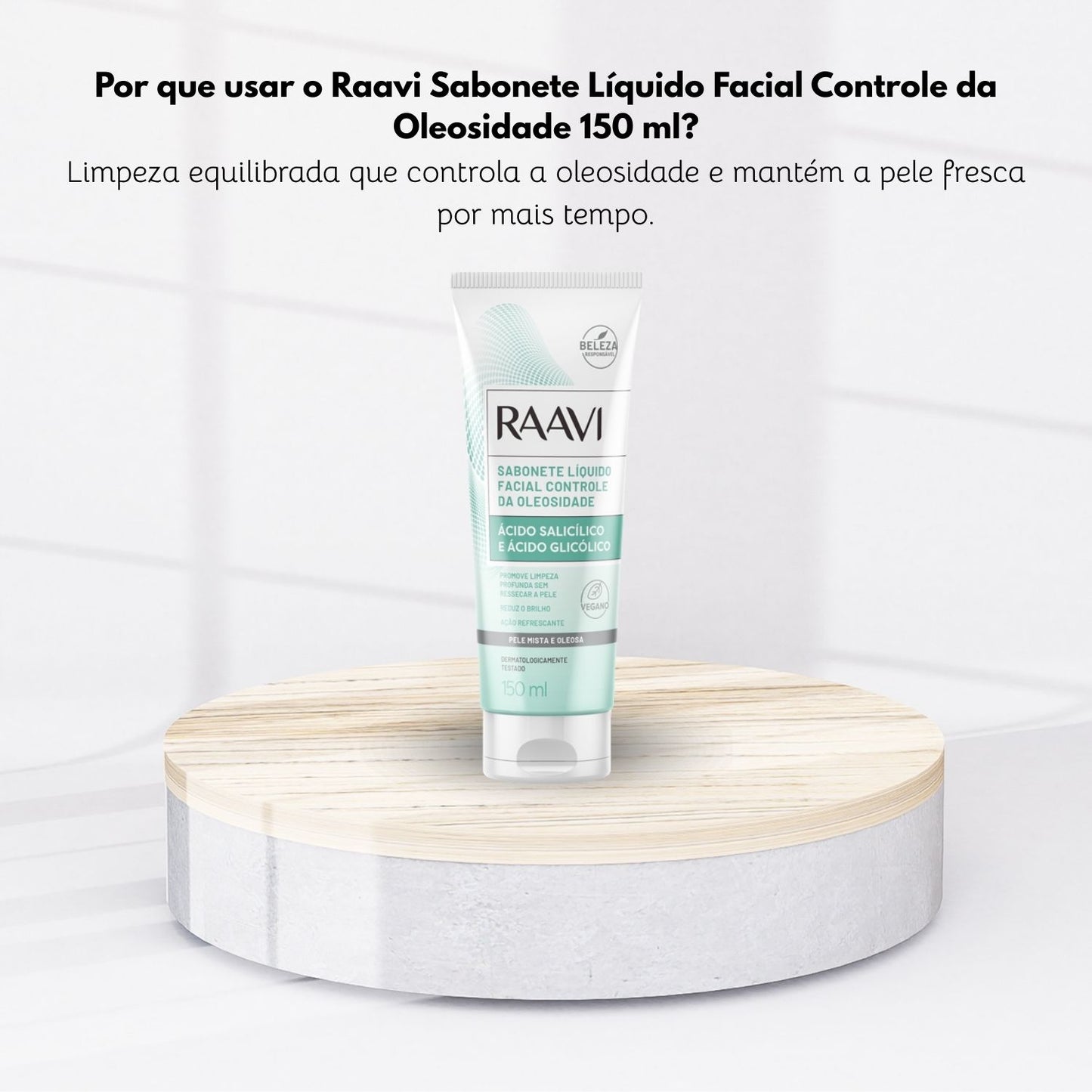 Raavi Sabonete Liquido Facial Controle da Oleosidade 150 ml