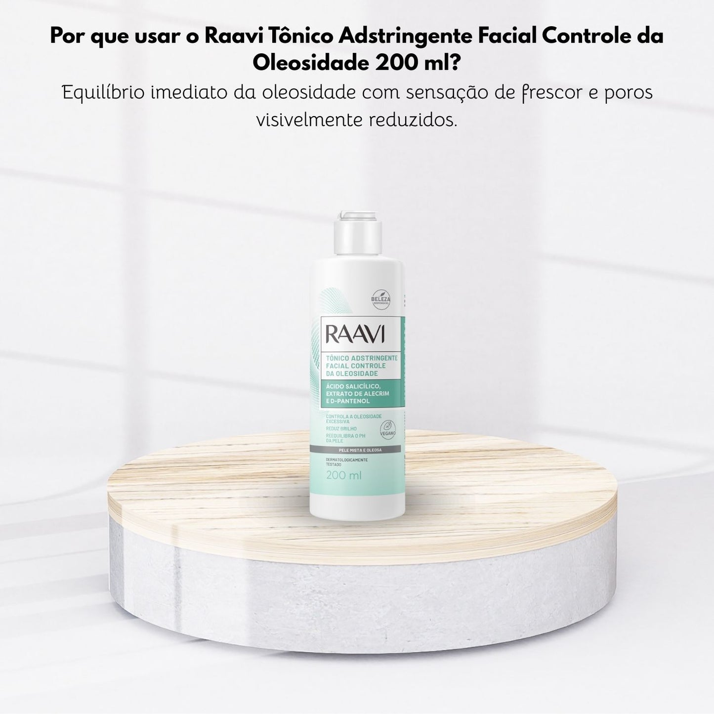 Raavi Tônico Adstringente Facial Controle da Oleosidade 200 ml