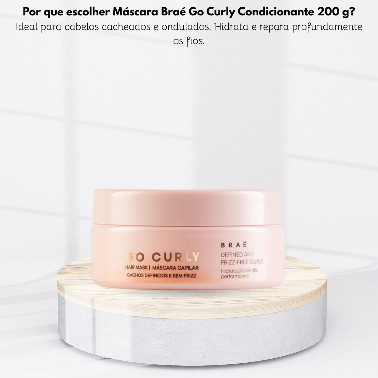 Máscara Braé Go Curly Condicionante 200 g