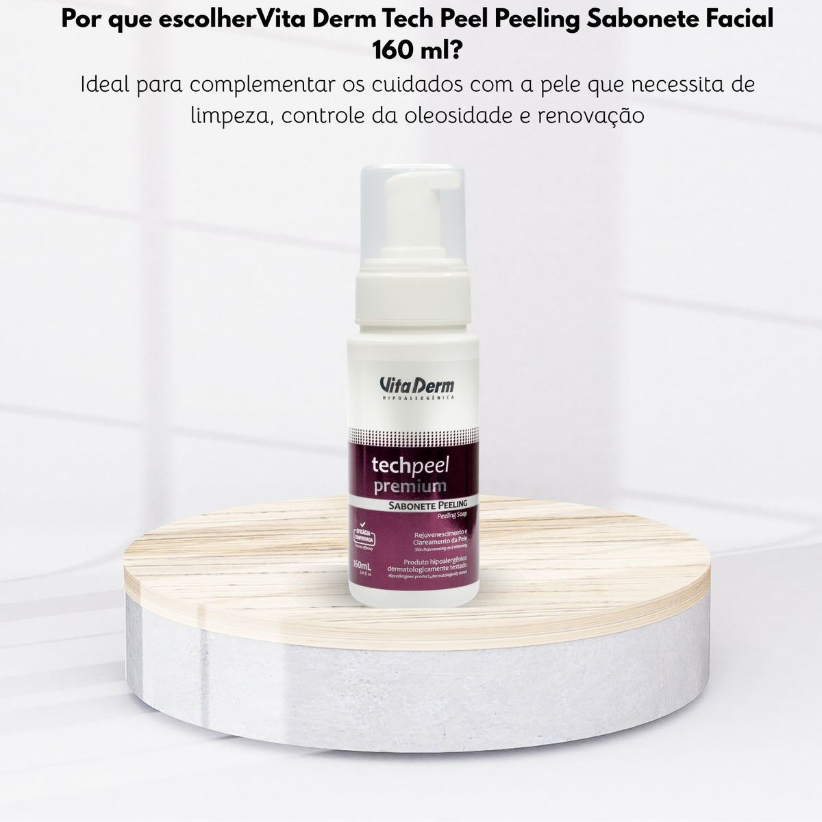 Vita Derm Tech Peel Peeling Sabonete Facial 160 ml
