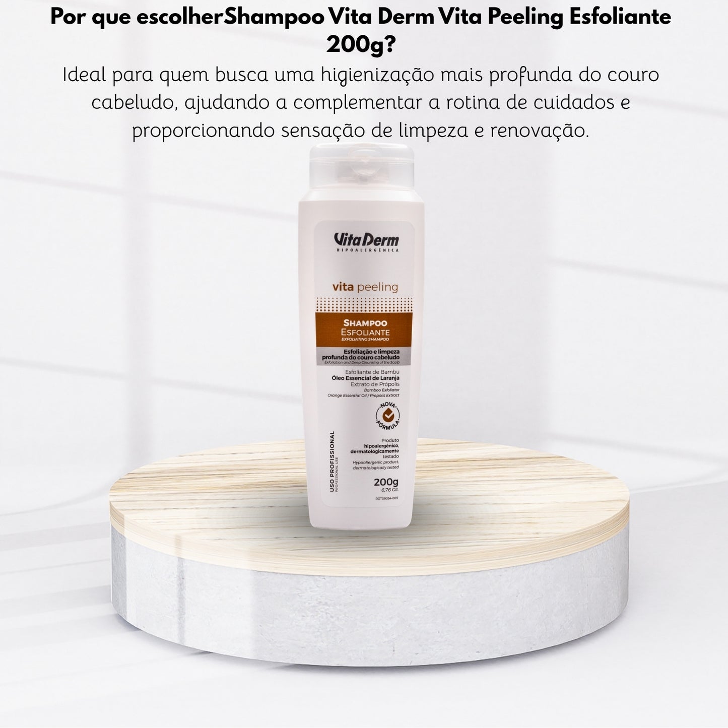 Shampoo Vita Derm Vita Peeling Esfoliante 200 g