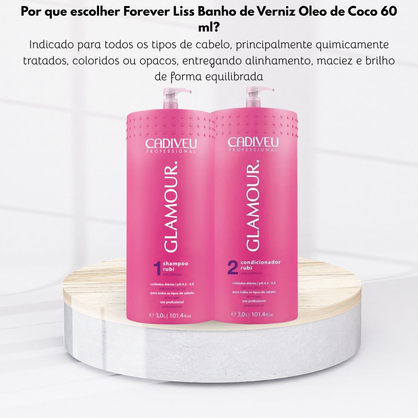 Kit Cadiveu Glamour Rubi 2 x 3000 ml