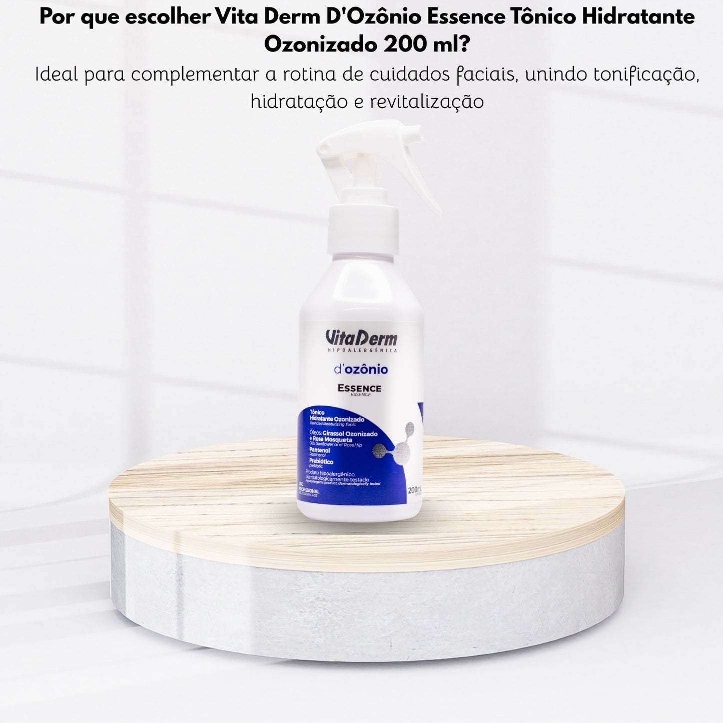 Vita Derm D'Ozônio Essence Tônico Hidratante Ozonizado 200 ml