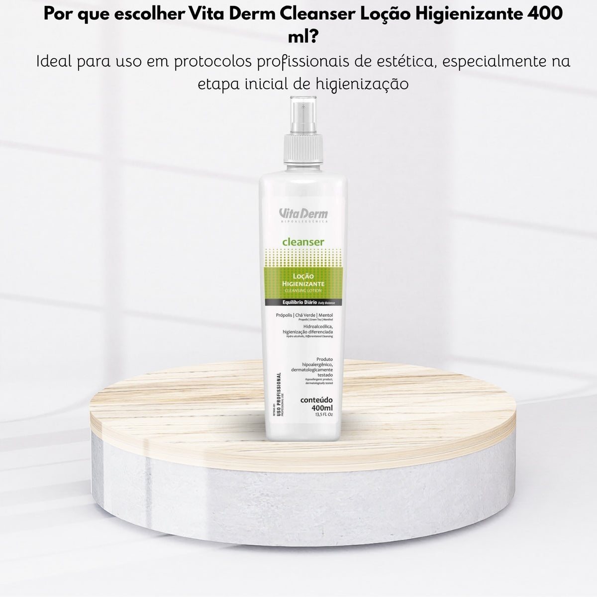 Vita Derm Cleanser Loção Higienizante 400 ml