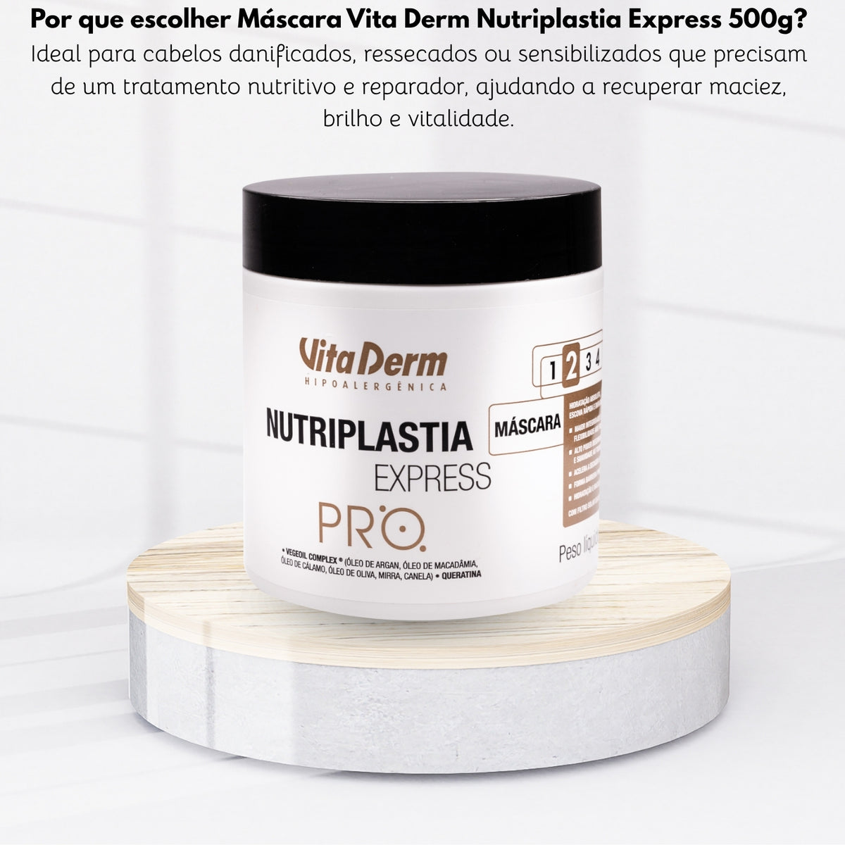 Máscara Vita Derm Nutriplastia Express 500 g