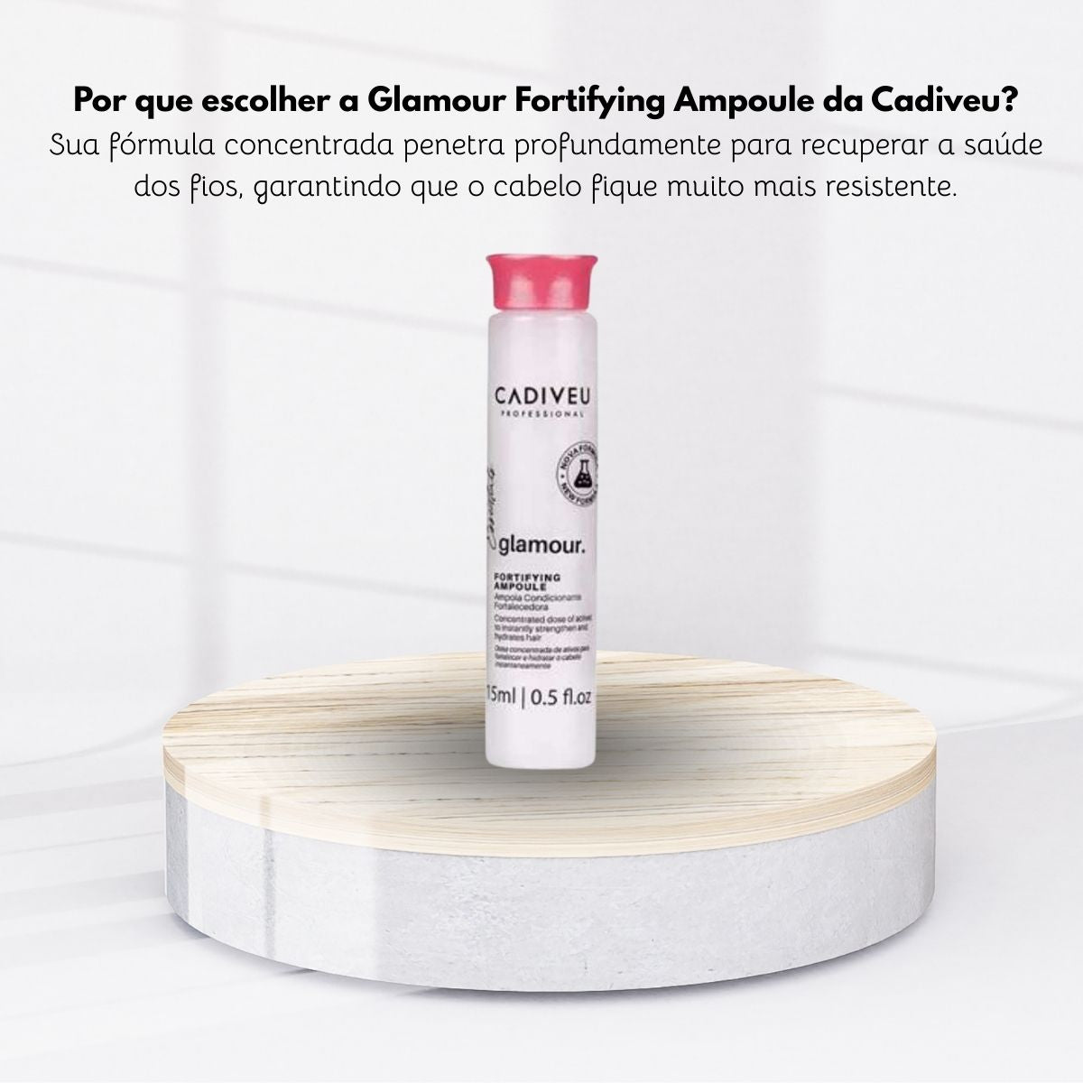 Ampola Cadiveu Glamour Reconstrutor Imediato 15 ml