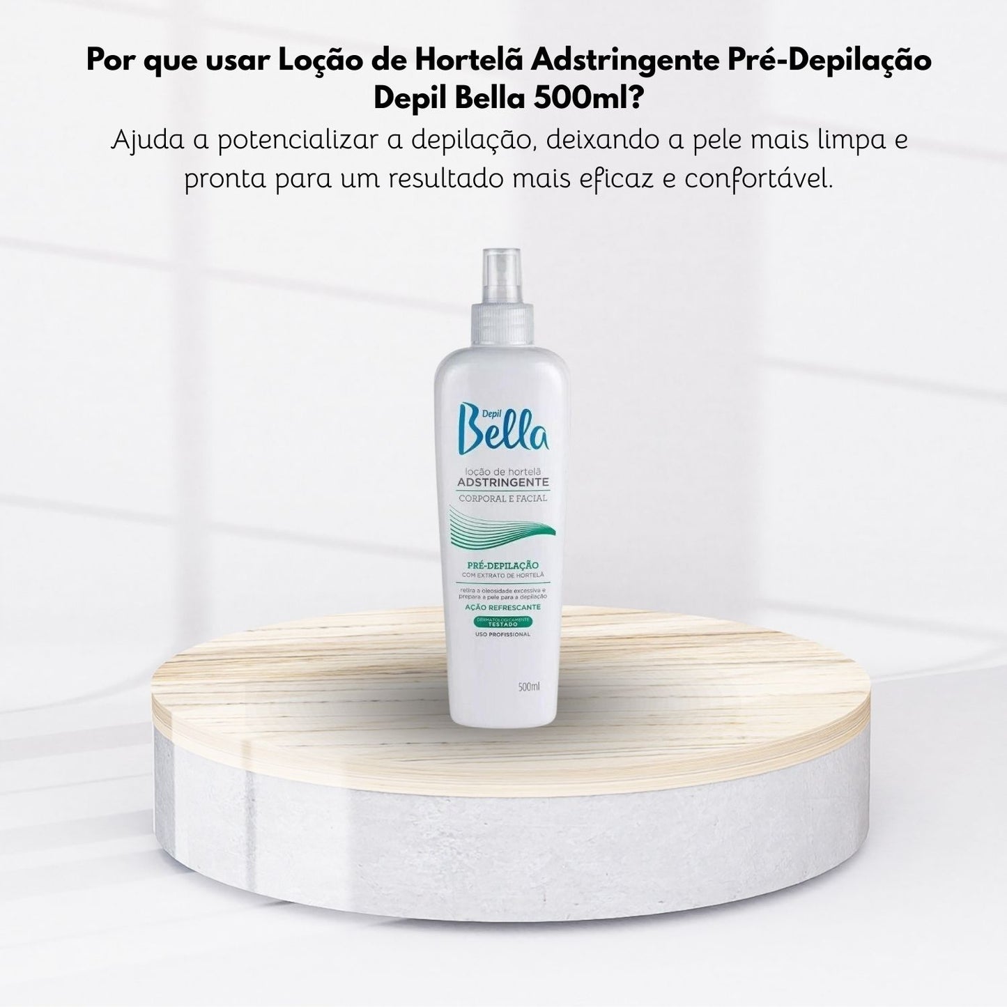 Depil Bella Loção Pré-Depilação Hortelã 500 ml