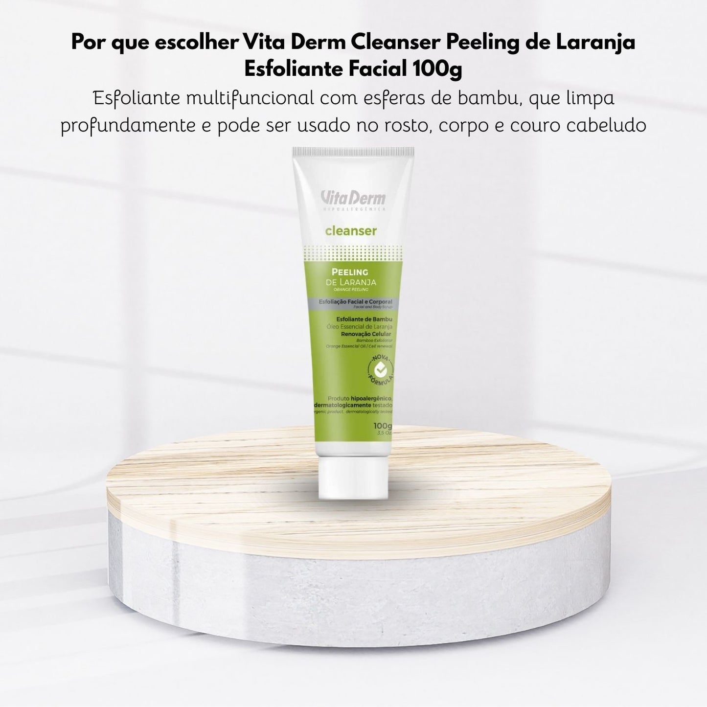 Vita Derm Cleanser Peeling de Laranja Esfoliante Facial 100 g