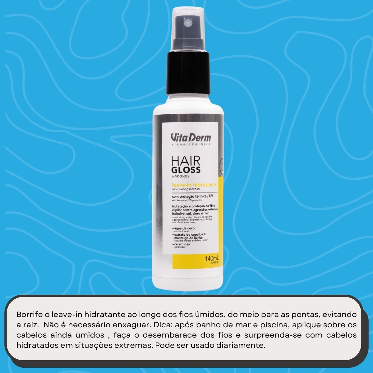 Leave-in Vita Derm Hair Gloss 140 ml