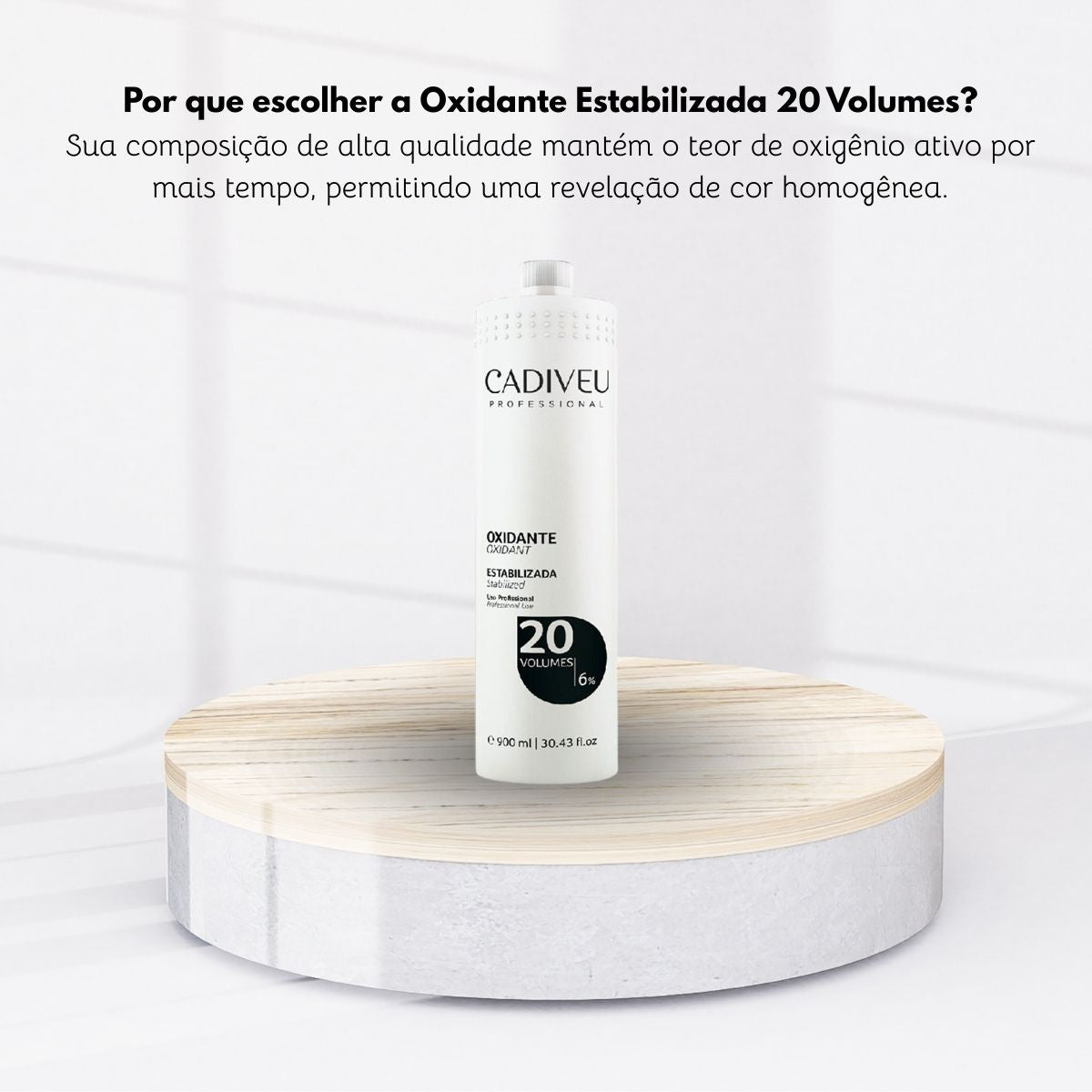 Agua Oxigenada Cadiveu Ox 20 Volumes 900 ml