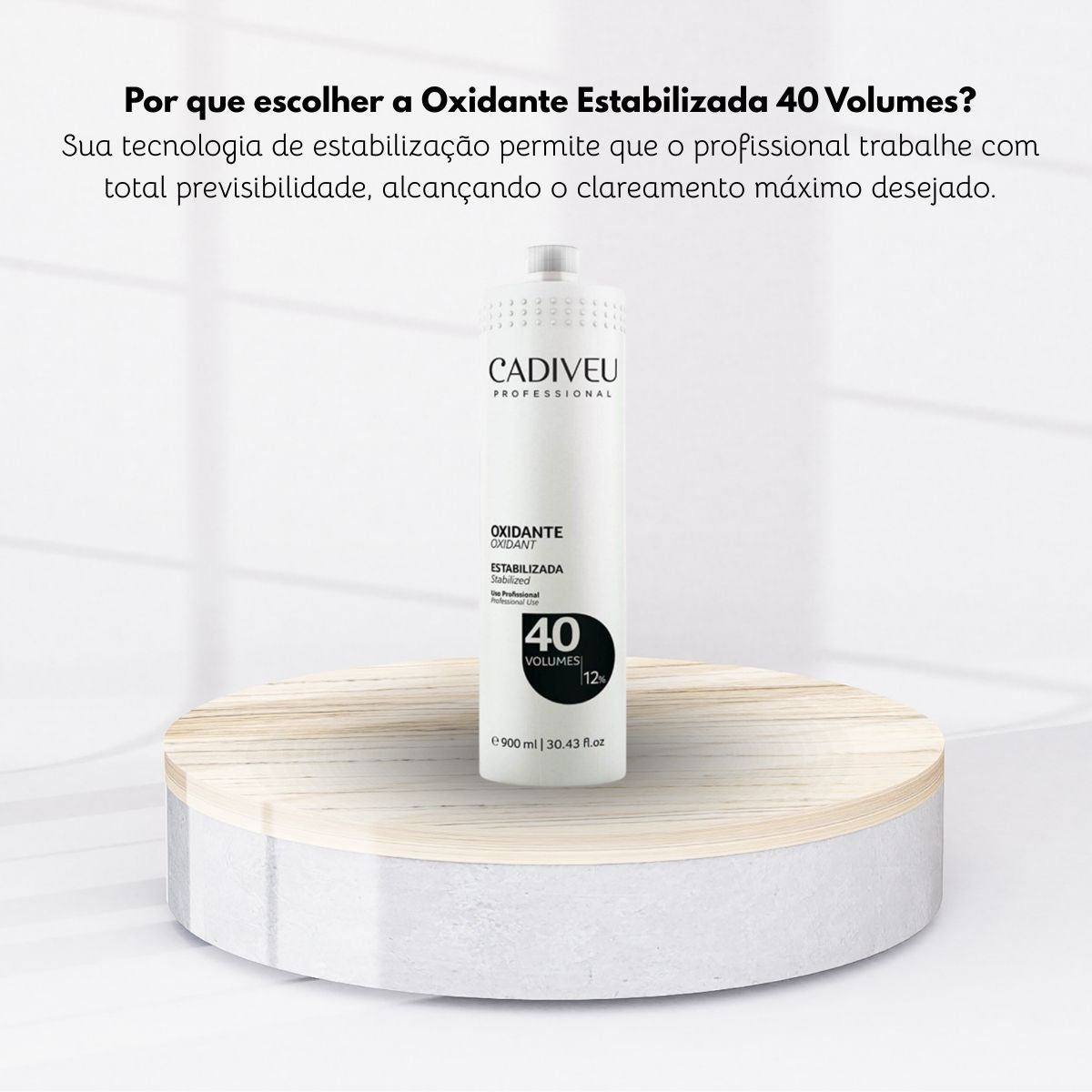 Agua Oxigenada Cadiveu Ox 40 Volumes 900 ml