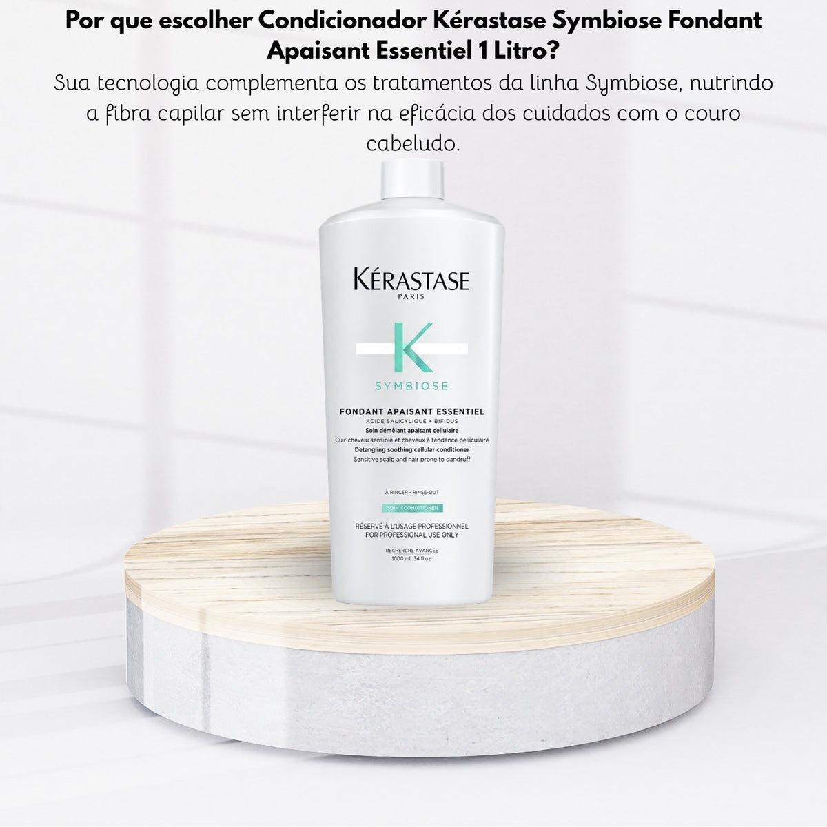 Condicionador Kérastase Symbiose Fondant Apaisant Essentiel 1 Litro
