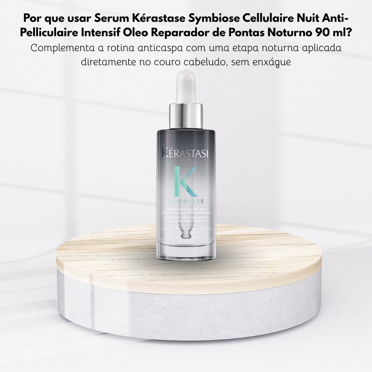 Serum Kérastase Symbiose Cellulaire Nuit Anti-Pelliculaire Intensif Oleo Reparador de Pontas Noturno 90 ml