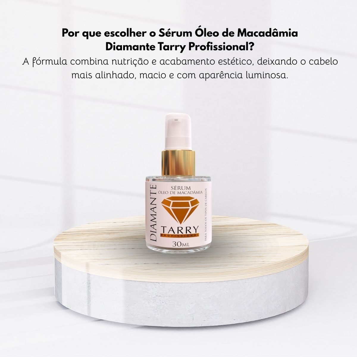 Serum Tarry Óleo de Macadâmia Oleo Reparador de Pontas 30 ml