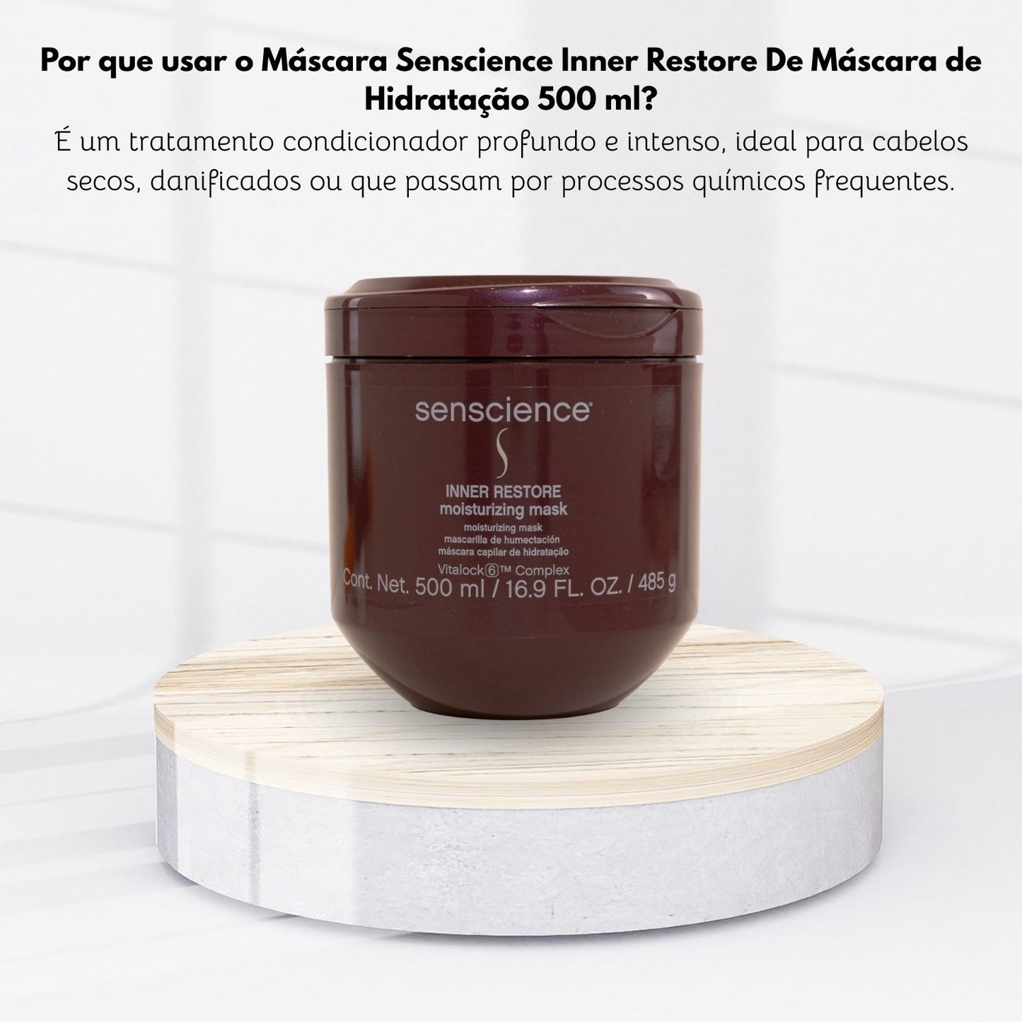 Máscara Senscience Inner Restore De Máscara de Hidratação 500 ml
