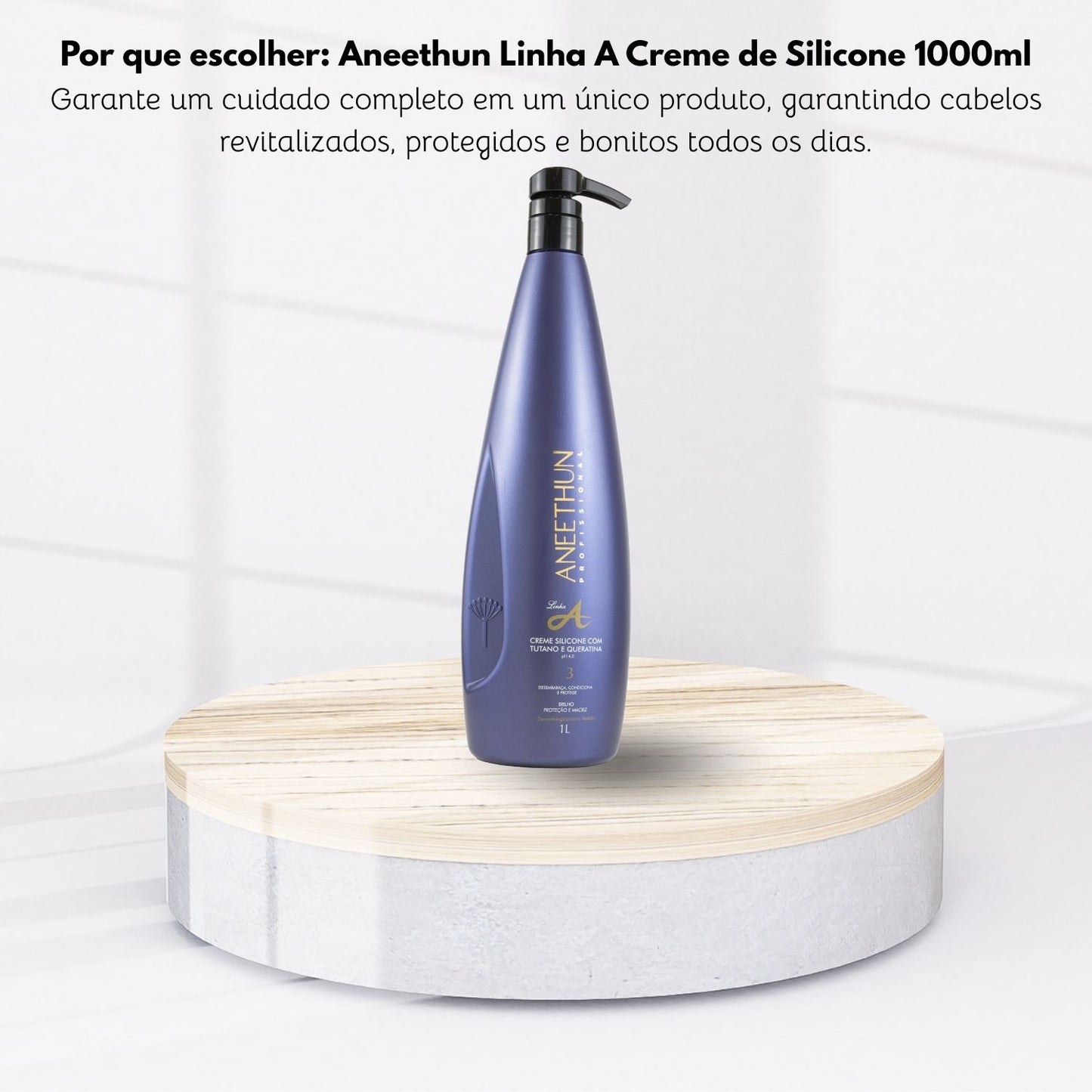 Leave-in Aneethun Linha A Creme de Silicone 1 Litro