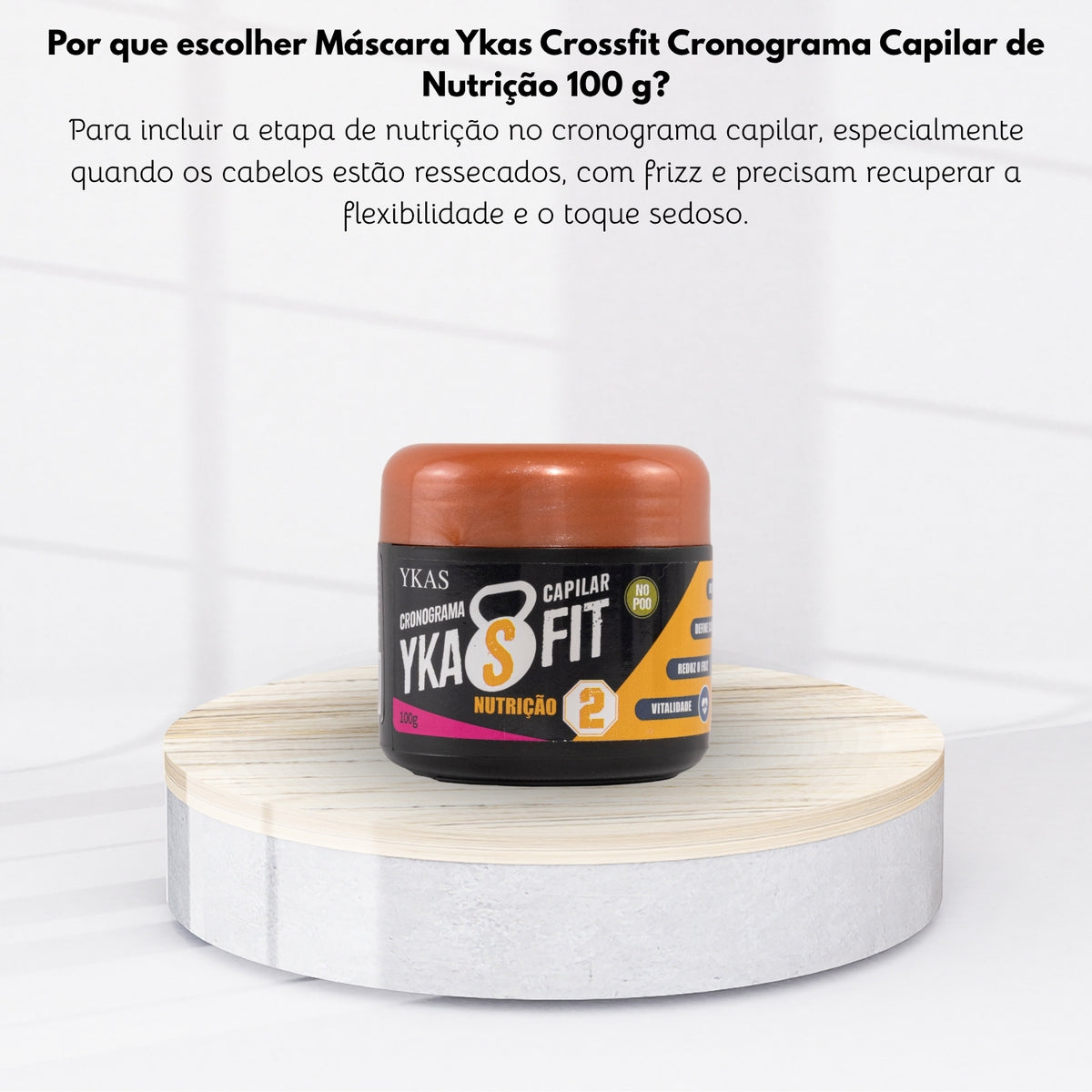 Máscara Ykas Crossfit Cronograma Capilar Máscara de Nutrição 100 g