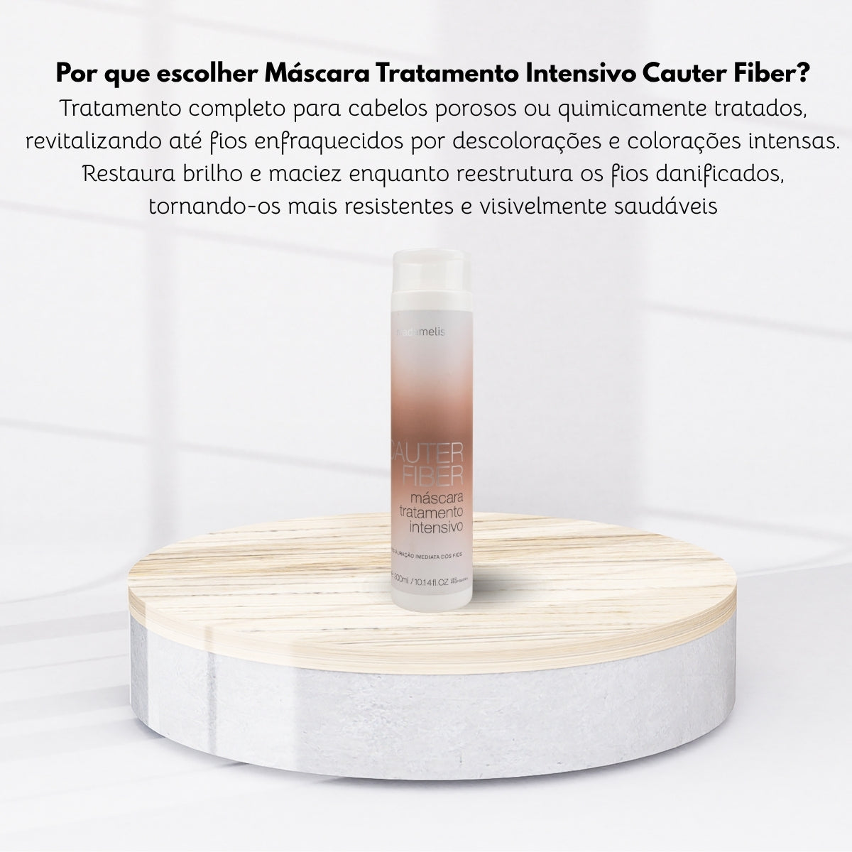 Máscara Madamelis Cauter Fiber Tratamento Intensivo 300 ml