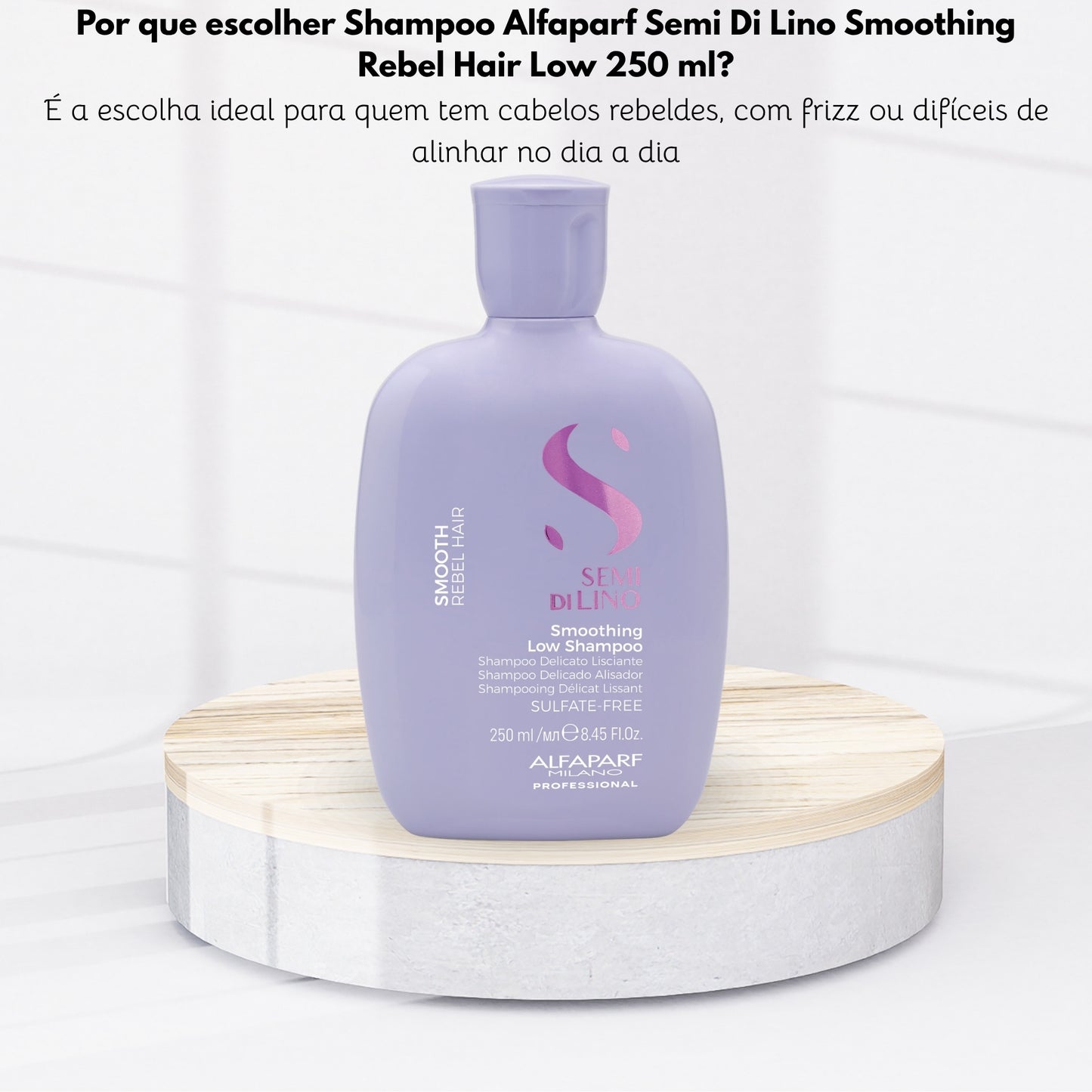 Shampoo Alfaparf Semi Di Lino Smoothing Rebel Hair Low 250 ml
