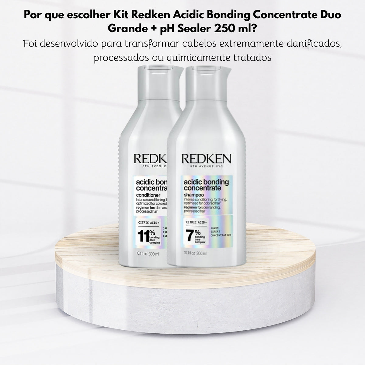 Kit Redken Acidic Bonding Concentrate Shampoo + Condicionador 300 ml