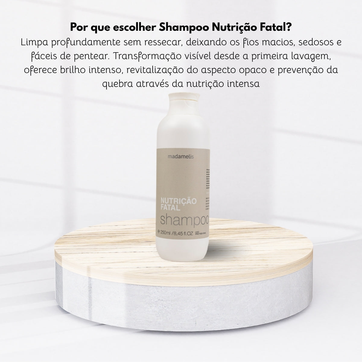 Shampoo Madamelis Nutrição Fatal Anti-Frizz Shampoo Hidratante 250 ml