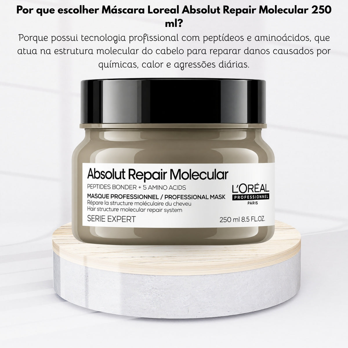 Máscara Loreal Absolut Repair Molecular 250 ml