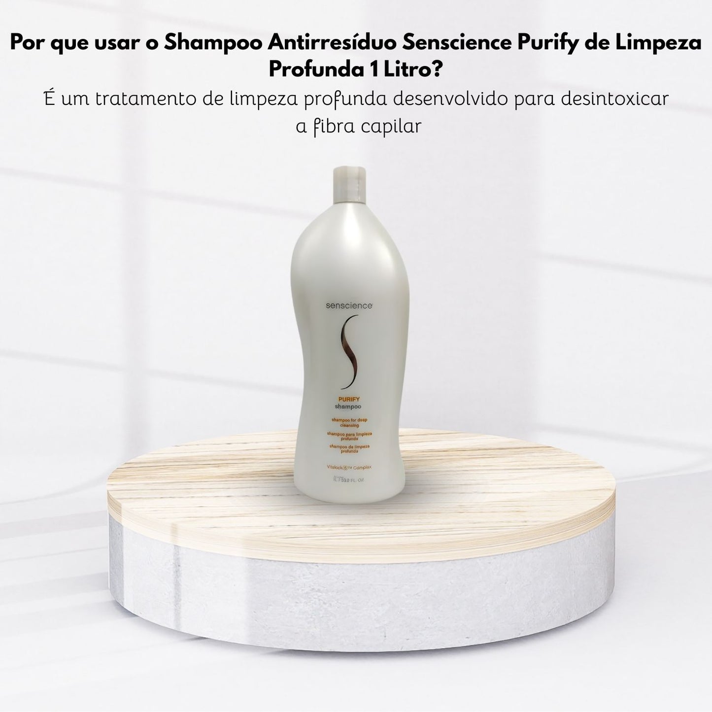 Shampoo Antirresíduo Senscience Purify de Limpeza Profunda 1 Litro