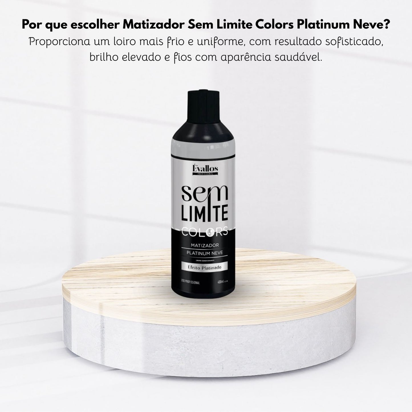 Évallos Colors Sem Limite Matizador Platinum Neve 400 ml