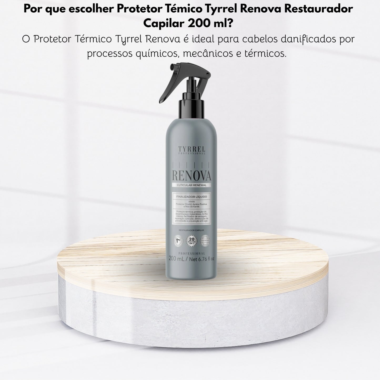Protetor Témico Tyrrel Renova Restaurador Capilar 200 ml
