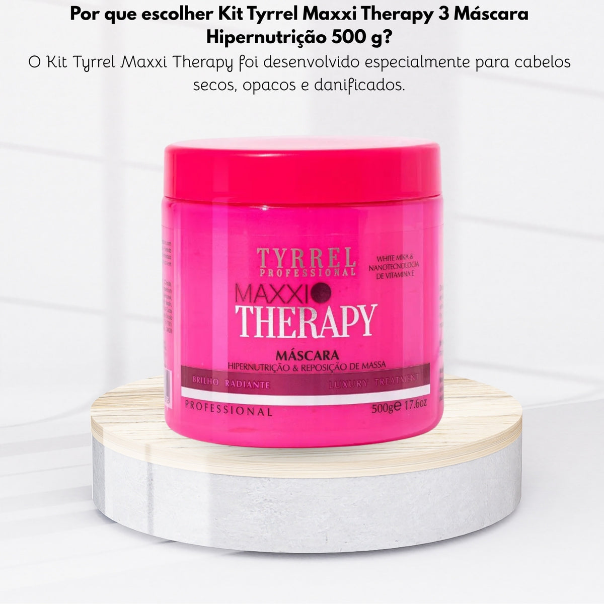 Kit Tyrrel Maxxi Therapy 3 Máscara Hipernutrição 500 g