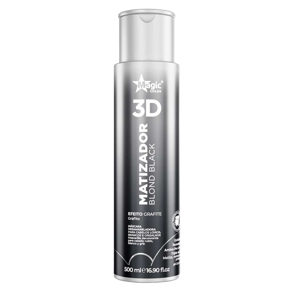 Máscara Matizadora Magic Color 3D Magic Power Blond Black 500 ml