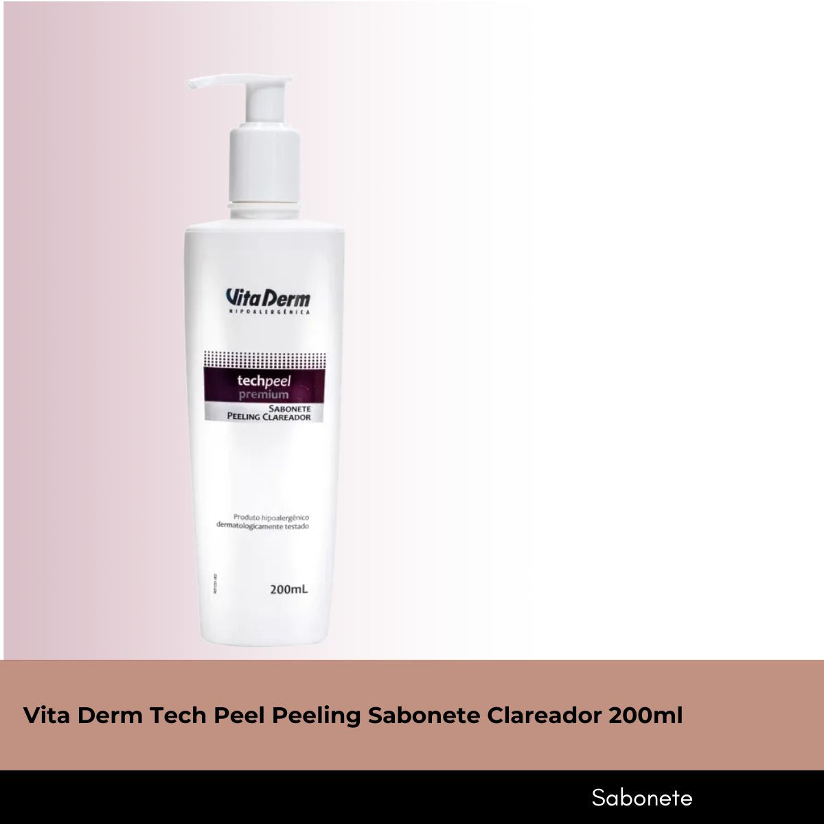 Vita Derm Tech Peel Peeling Sabonete Clareador 200 ml