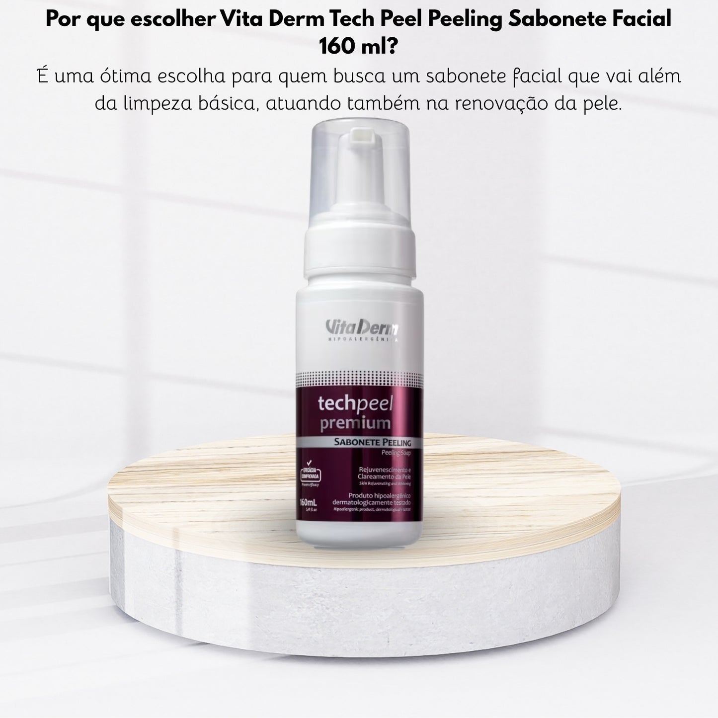 Vita Derm Tech Peel Peeling Sabonete Facial 160 ml