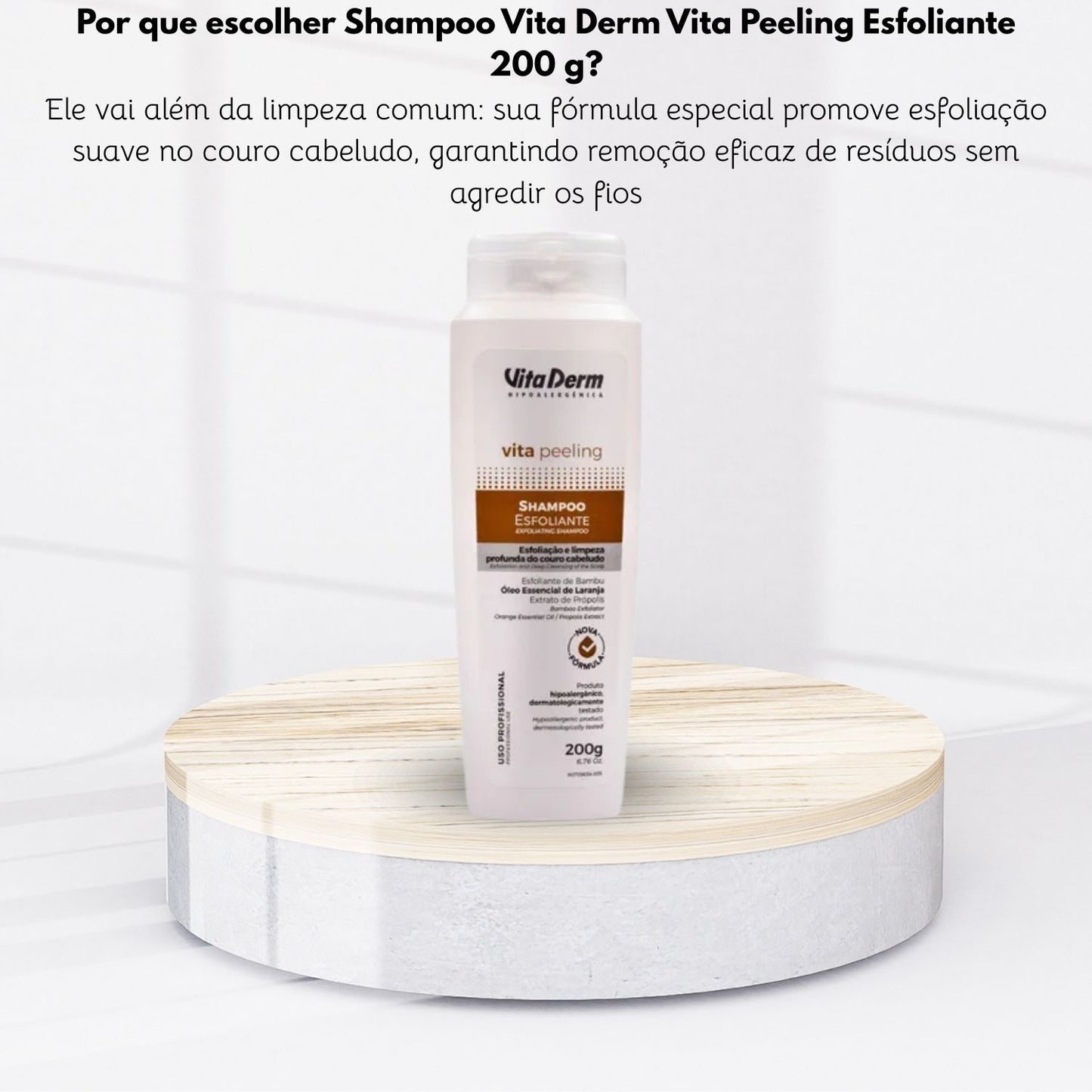Shampoo Vita Derm Vita Peeling Esfoliante 200 g