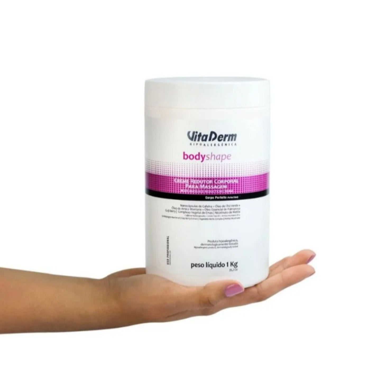 Vita Derm Body Shape Creme Redutor Corporal para Massagem 1 Kg